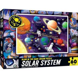 Masterpieces 60 Piece Glow in the Dark Nature Puzzle for Kids – Abracadabra – 14″x19″(NASA Solar System)