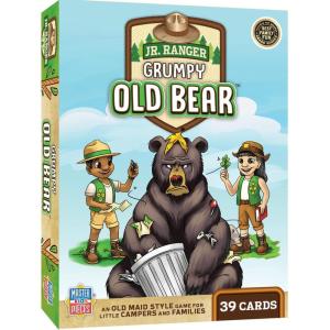 Masterpieces Jr Ranger Grumpy Old Bear Card Game – Fun Family Game for Kids, Ages 4+, Includes 39 Illustrated Cards & Instructions