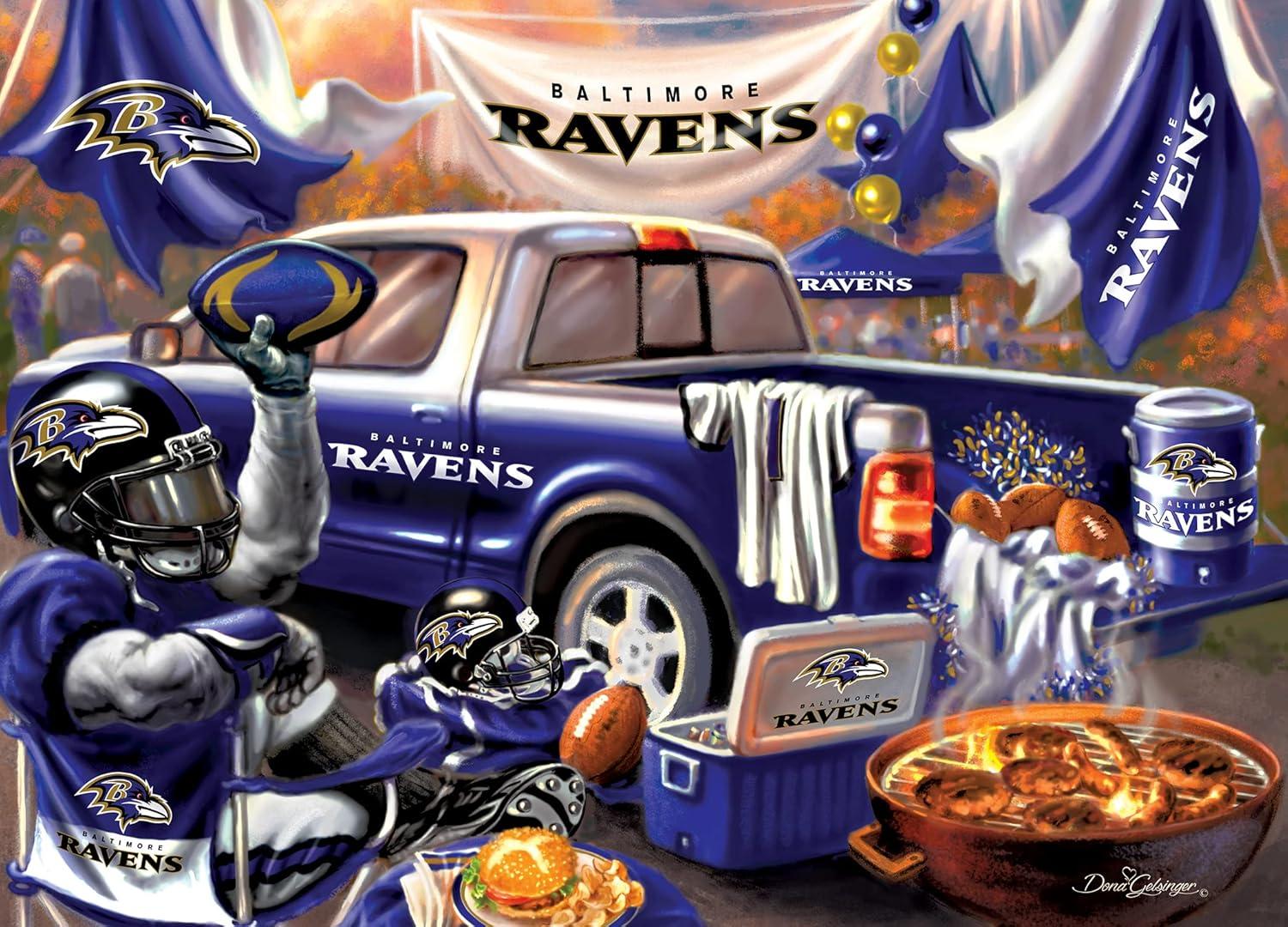 imageMasterPieces 1000 Piece Jigsaw Puzzle NFL Minnesota Vikings Fun for Adults and Family NonGlare Finish 1925x2675Baltimore Ravens