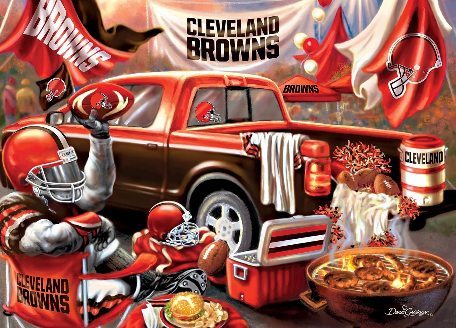 imageMasterPieces 1000 Piece Jigsaw Puzzle NFL Minnesota Vikings Fun for Adults and Family NonGlare Finish 1925x2675Cleveland Browns