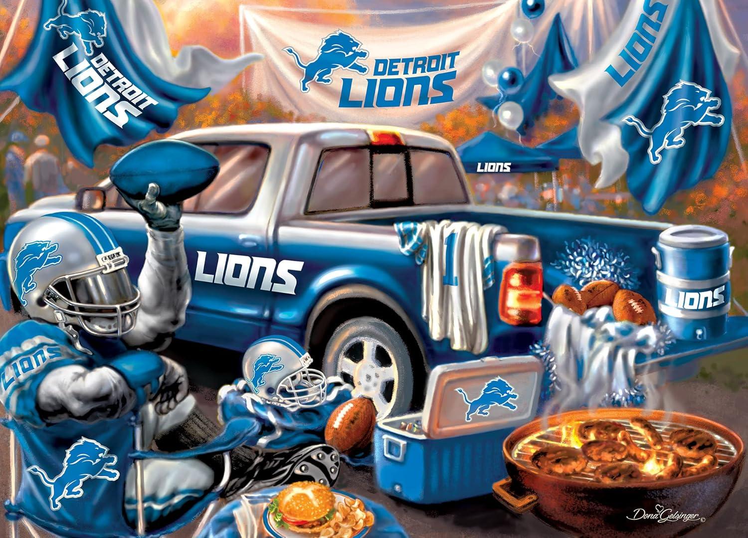 imageMasterPieces 1000 Piece Jigsaw Puzzle NFL Minnesota Vikings Fun for Adults and Family NonGlare Finish 1925x2675Detroit Lions