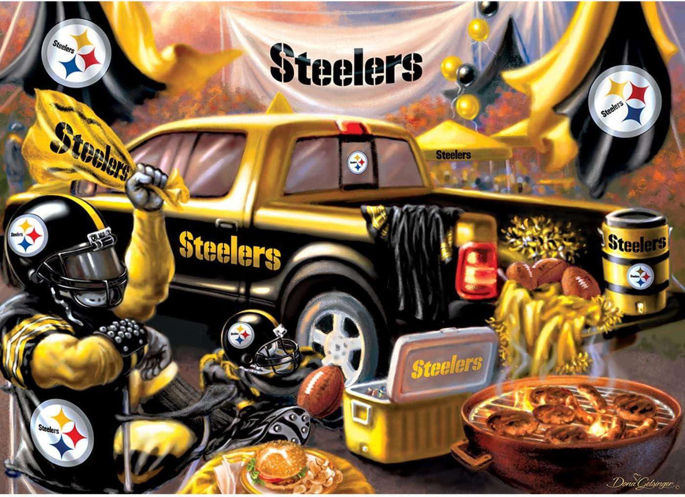 imageMasterPieces 1000 Piece Jigsaw Puzzle NFL Minnesota Vikings Fun for Adults and Family NonGlare Finish 1925x2675Pittsburgh Steelers