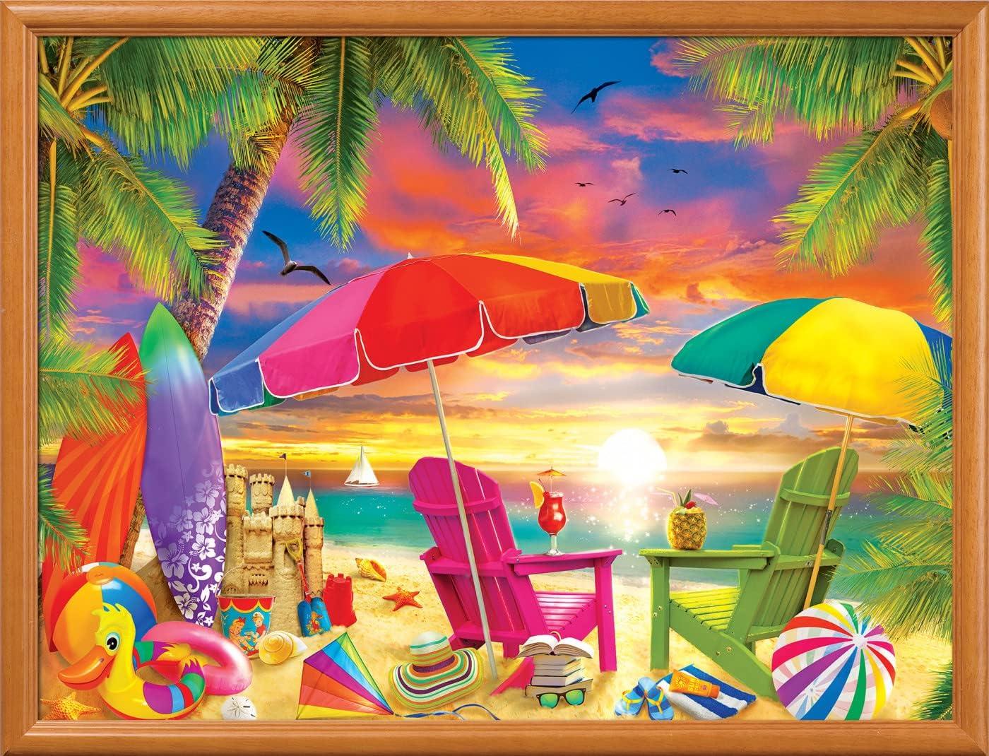 imageMasterPieces 300 Piece EZ Grip Jigsaw Puzzle Seaside Afternoon 18x24300 Piece