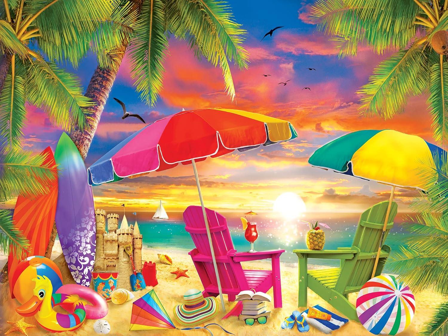 imageMasterPieces 300 Piece EZ Grip Jigsaw Puzzle Seaside Afternoon 18x24300 Piece
