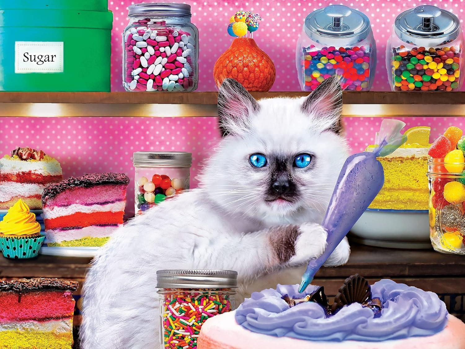 imageMasterpieces 300 Piece EZ Grip Jigsaw Puzzle Kitten Cake Shop 18x24300 Piece