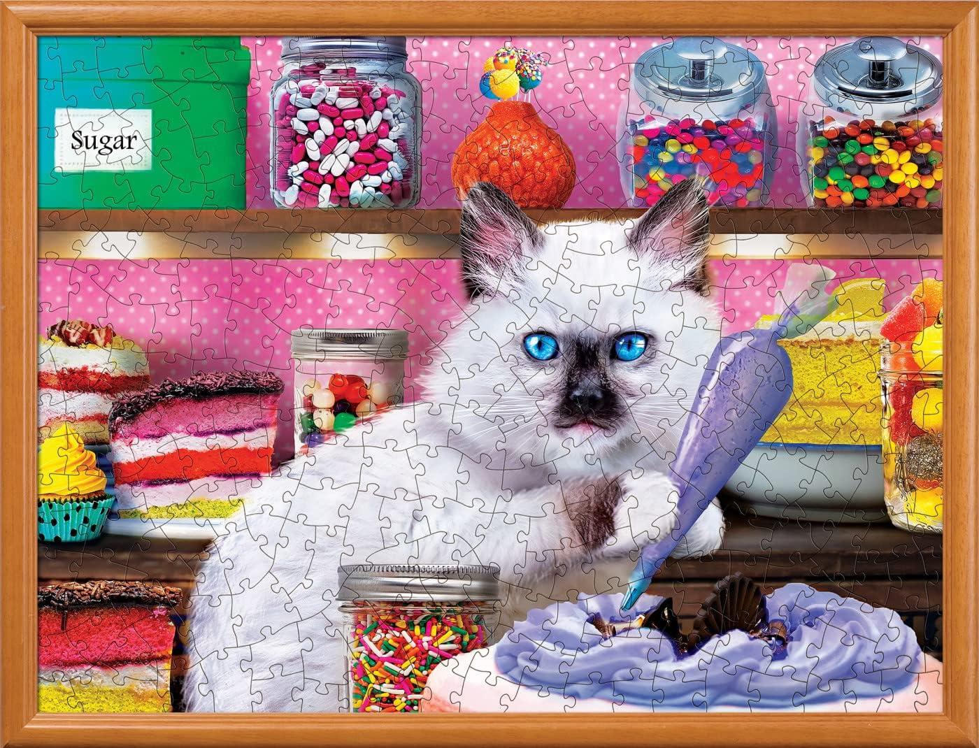 imageMasterpieces 300 Piece EZ Grip Jigsaw Puzzle Kitten Cake Shop 18x24300 Piece