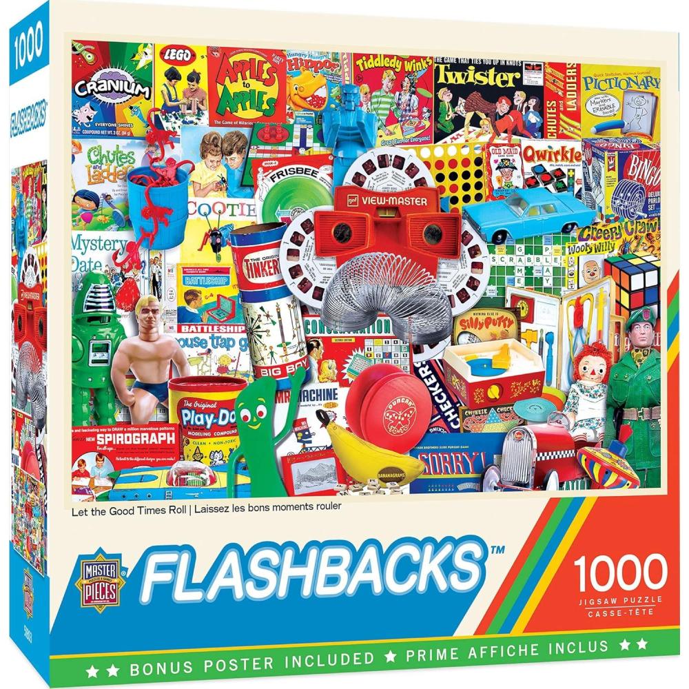 imageMasterPieces  1000 Piece Jigsaw Puzzle Hit the Road Jack Fun for Adults Family Kids NonGlare Finish 1925 x 2675Let the Good Times Roll