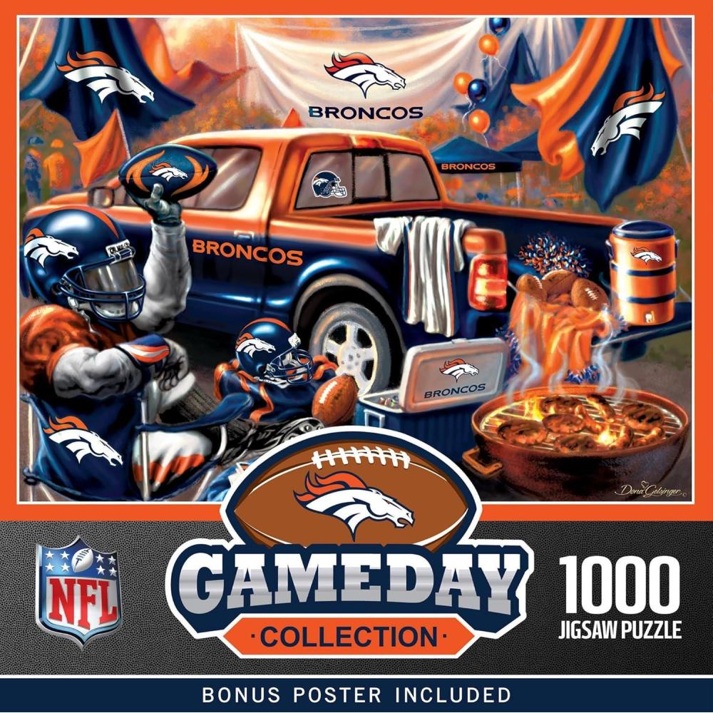 imageMasterPieces 1000 Piece Jigsaw Puzzle NFL Minnesota Vikings Fun for Adults and Family NonGlare Finish 1925x2675Denver Broncos