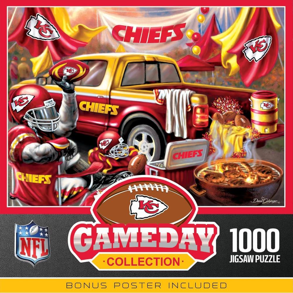 imageMasterPieces 1000 Piece Jigsaw Puzzle NFL Minnesota Vikings Fun for Adults and Family NonGlare Finish 1925x2675Kansas City Chiefs