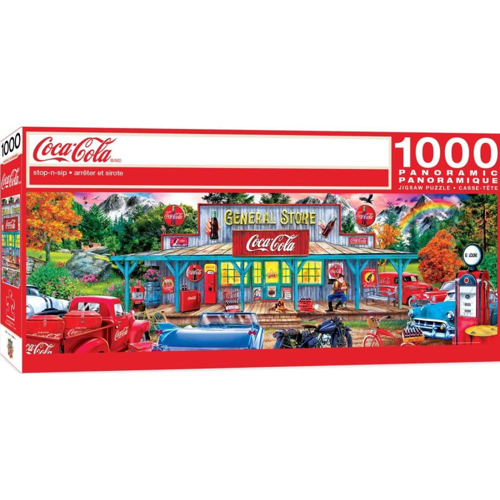 imageMasterPieces 1000 Piece Jigsaw Puzzle For Adults Family Or Youth  Betty Boop Panoramic  13x39Coca Cola