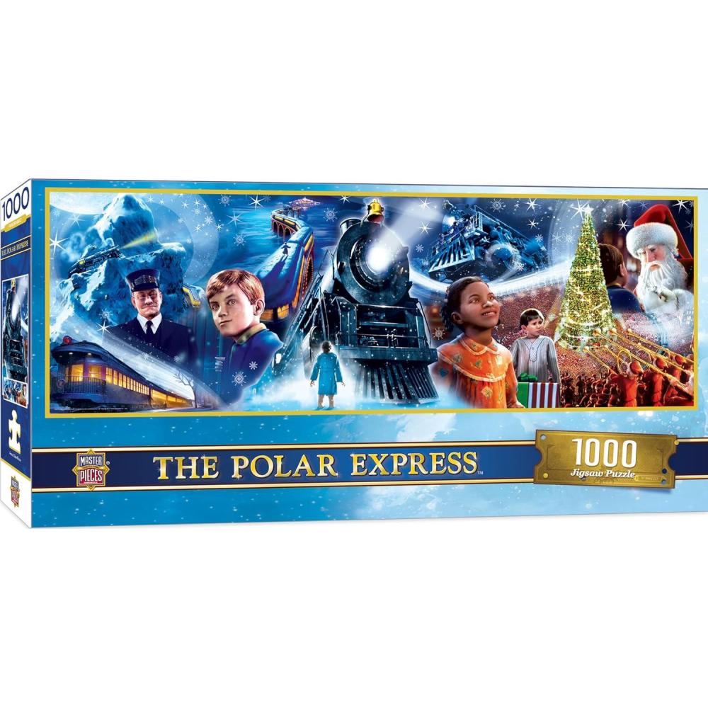 imageMasterPieces 1000 Piece Jigsaw Puzzle For Adults Family Or Youth  Betty Boop Panoramic  13x39The Polar Express