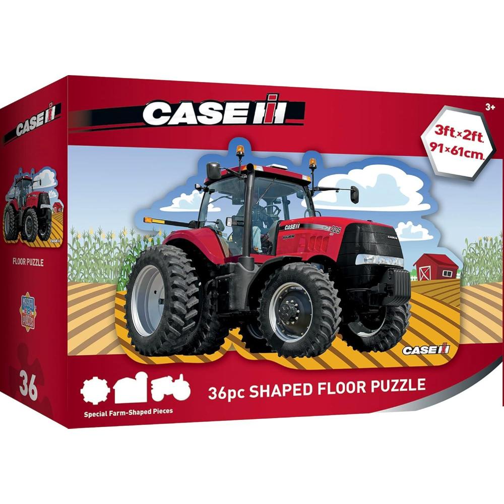 imageMasterPieces Floor Puzzle  Jumbo Size 36 Piece Jigsaw Puzzle for Kids  Caterpillar Dump Truck Tractor  3ftx2ftCase IH