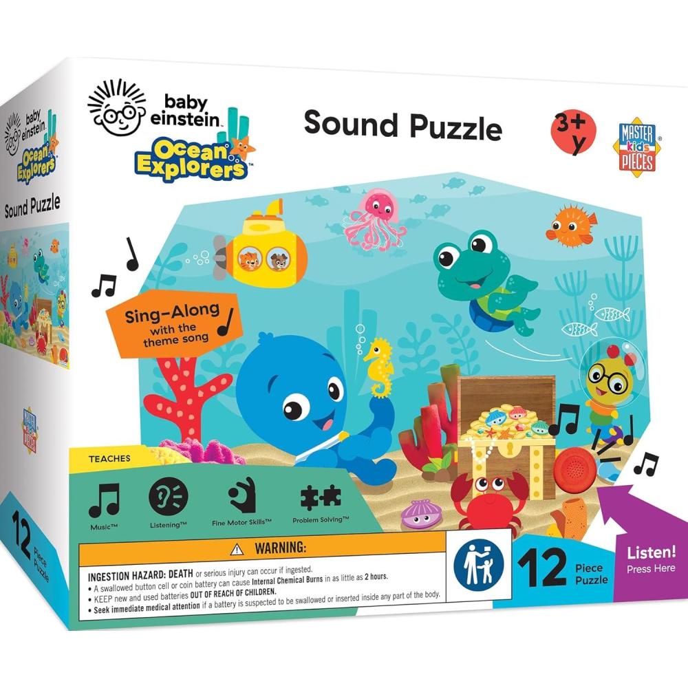 imageMasterpieces 24 Piece Bingo SingALong Sound Floor Puzzle for Kids 18x24Baby Einstein