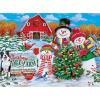 Holiday – 100pc Glitter Puzzle – On The Tree Farm – Jigsaw Puzzle with Vibrant Artwork and Durable Pieces – Fun Family Activity, Brain Challenge, and Educational Entertainment for Kids, Teens(On the Tree Farm)