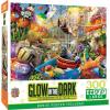MasterPieces – 300 Piece Jigsaw Puzzle with Large EZ Grip Shapes, Glows in the Dark, Moon Fairy, Activity Fun for Adults, Seniors, Family, Kids, 18″ x 24″(Greenhouse Gone Wild)