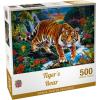 MasterPieces 300 Piece EZ Grip Tiger Puzzle – Glow in The Dark “Stalking Tiger” Wildlife Jigsaw for Adults, Seniors, and Kids – Large Pieces, Eco-Friendly, Relaxing Family Animal Puzzle 18″ x 24″(500 Piece)