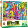 Masterpieces 300 Piece EZ Grip Glow in The Dark Jigsaw Puzzle – Singing Seahorses – 18″x24″(300 Piece)
