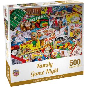 MasterPieces – 1000 Piece Jigsaw Puzzle, Family Game Night, Fun for Adults, Family, Kids, Non-Glare Finish, 19.25″ x 26.75″(500 Piece)