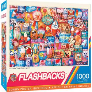 MasterPieces – 1000 Piece Jigsaw Puzzle, Hit the Road Jack, Fun for Adults, Family, Kids, Non-Glare Finish, 19.25″ x 26.75″(Ice Cream Treats)