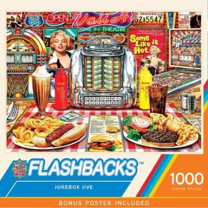 MasterPieces – 1000 Piece Jigsaw Puzzle, Hit the Road Jack, Fun for Adults, Family, Kids, Non-Glare Finish, 19.25″ x 26.75″(Jukebox Jive)
