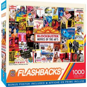 MasterPieces – 1000 Piece Jigsaw Puzzle, Hit the Road Jack, Fun for Adults, Family, Kids, Non-Glare Finish, 19.25″ x 26.75″(Movie Posters)