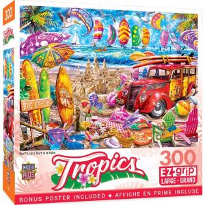 MasterPieces 300 Piece EZ Grip Jigsaw Puzzle – Surf’s Up – 18″x24″(300 Piece)