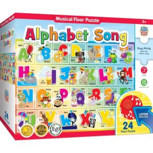 Masterpieces 24 Piece Bingo Sing-A-Long Sound Floor Puzzle for Kids – 18″x24″(Alphabet)