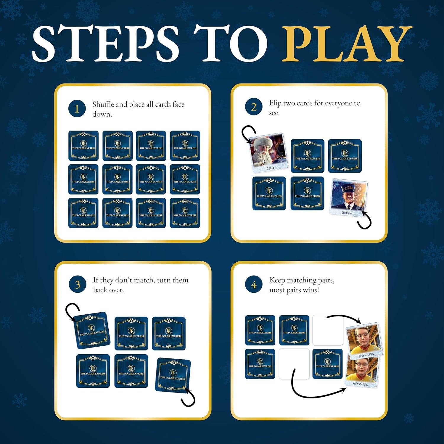 imageMasterPieces Kids Games The Polar Express Matching Game Game for Kids and Family Laugh and Learn