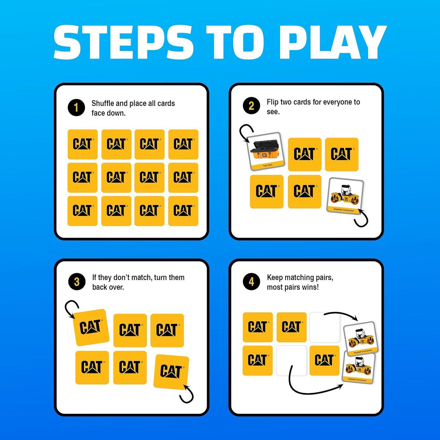 imageMasterPieces Officially Licensed CAT Picture Matching Card Game for Kids and Families