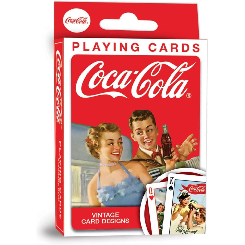 imageMasterPieces Family Games CocaCola Vintage Ads Playing Cards Officially Licensed Playing Card Deck for Adults Kids and Family