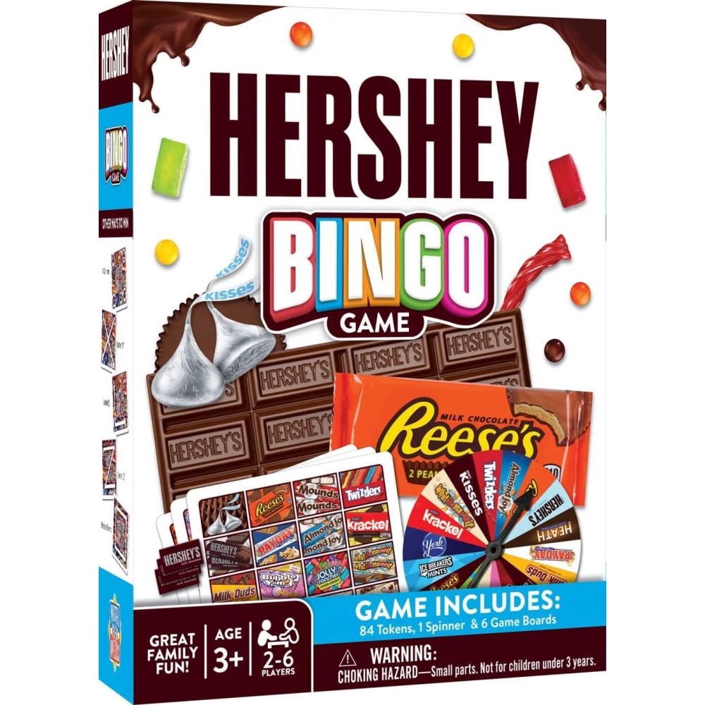 imageMasterPieces Kids Games  Hersheys Chocolate Bingo Game