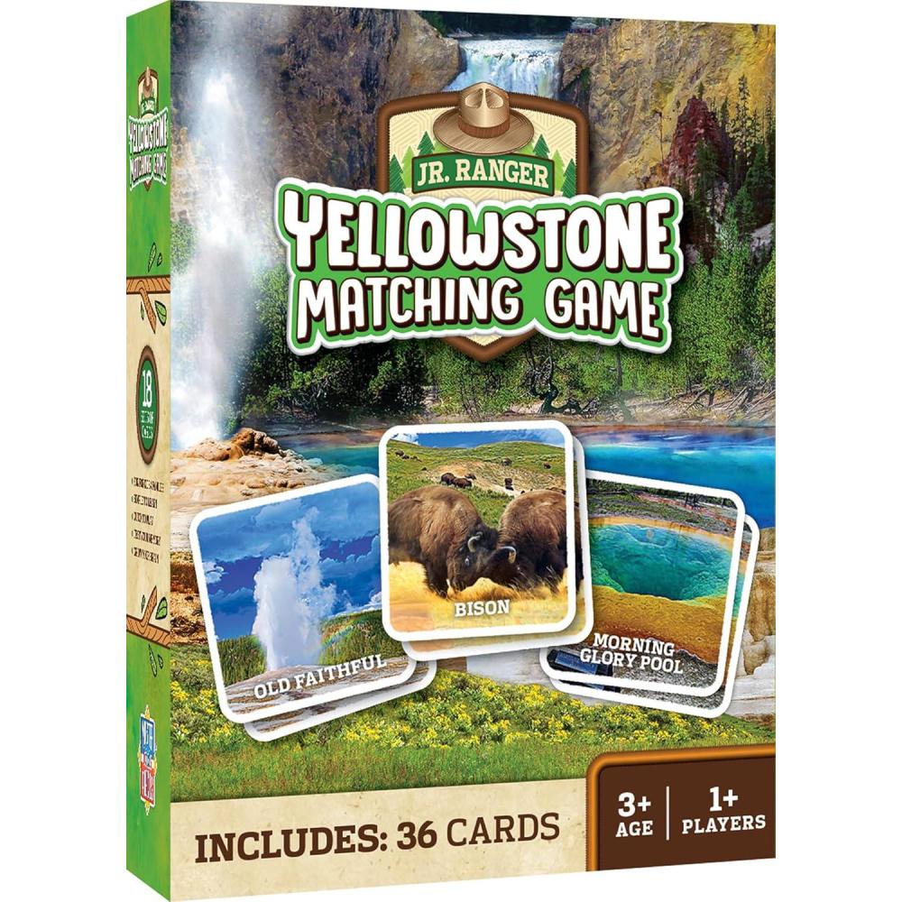 imageMasterPieces Kids Games  Jr Ranger Yellowstone Adventure Matching Game  Game for Kids and Family  Laugh and Learn