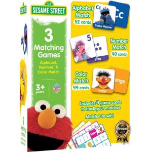 MasterPieces Kids Games – Sesame Street – 3 Fun Ways to Play Matching Game Set