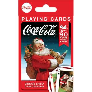 MasterPieces Officially Licensed Coca Cola Vintage Santa Playing Cards – 54 Card Deck for Adults