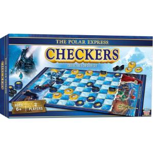 MasterPieces Officially Licensed Polar Express Checkers Board Game for Families and Kids Ages 6 and Up