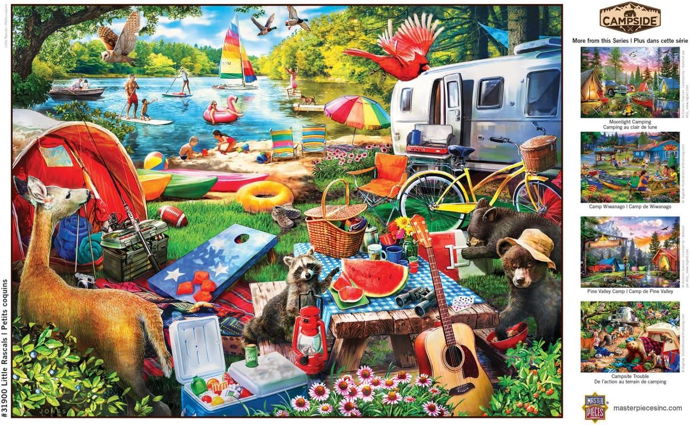 imageMasterPieces 300 Piece Jigsaw Puzzle Large EZ Grip Shapes Little Rascals Fun for Adults Seniors Family Kids NonGlare Finish 18x24300 Piece