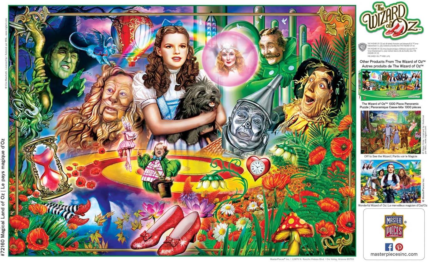 imageMasterPieces 1000 Piece Jigsaw Puzzle for Adults Family or Youth Off To See The Wizard 1925x2675Magical Land of Oz