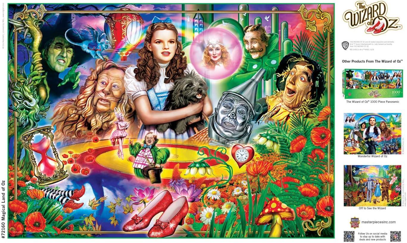 imageMasterPieces 1000 Piece Jigsaw Puzzle for Adults Family or Youth Off To See The Wizard 1925x2675Magical Land of Oz