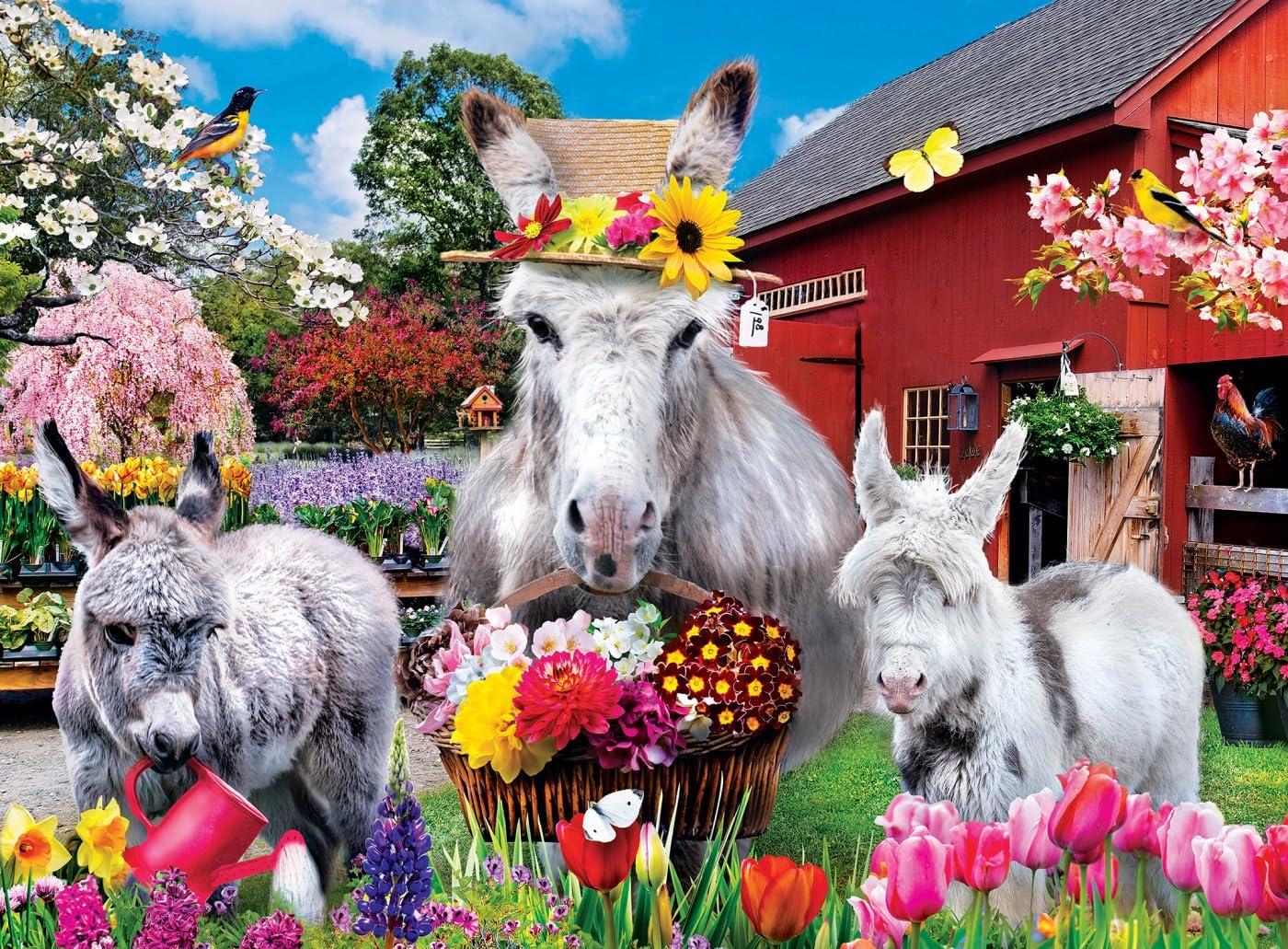 imageMasterPieces 2000 Piece Jigsaw Puzzle for Adults Family Or Youth Farm Country 4Pack 14x19Wild Whimsical