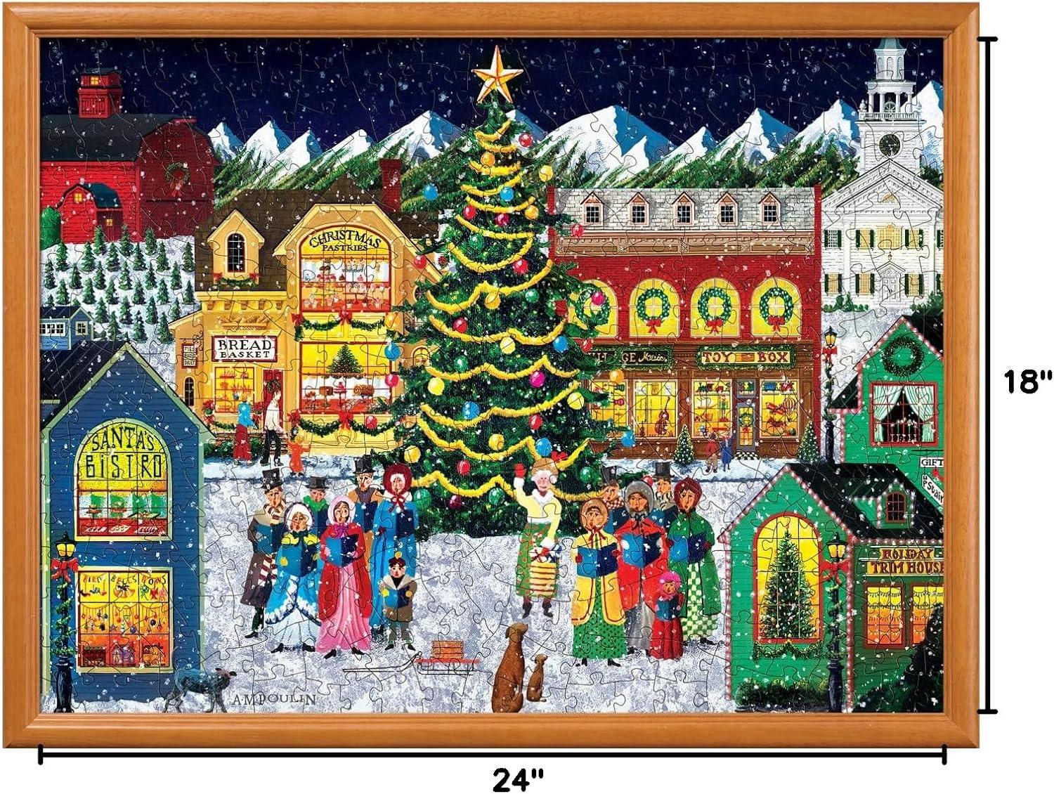 imageMasterPieces 300 Piece EZ Grip Christmas Jigsaw Puzzle Winter Visitors 18x24Holiday Harmony