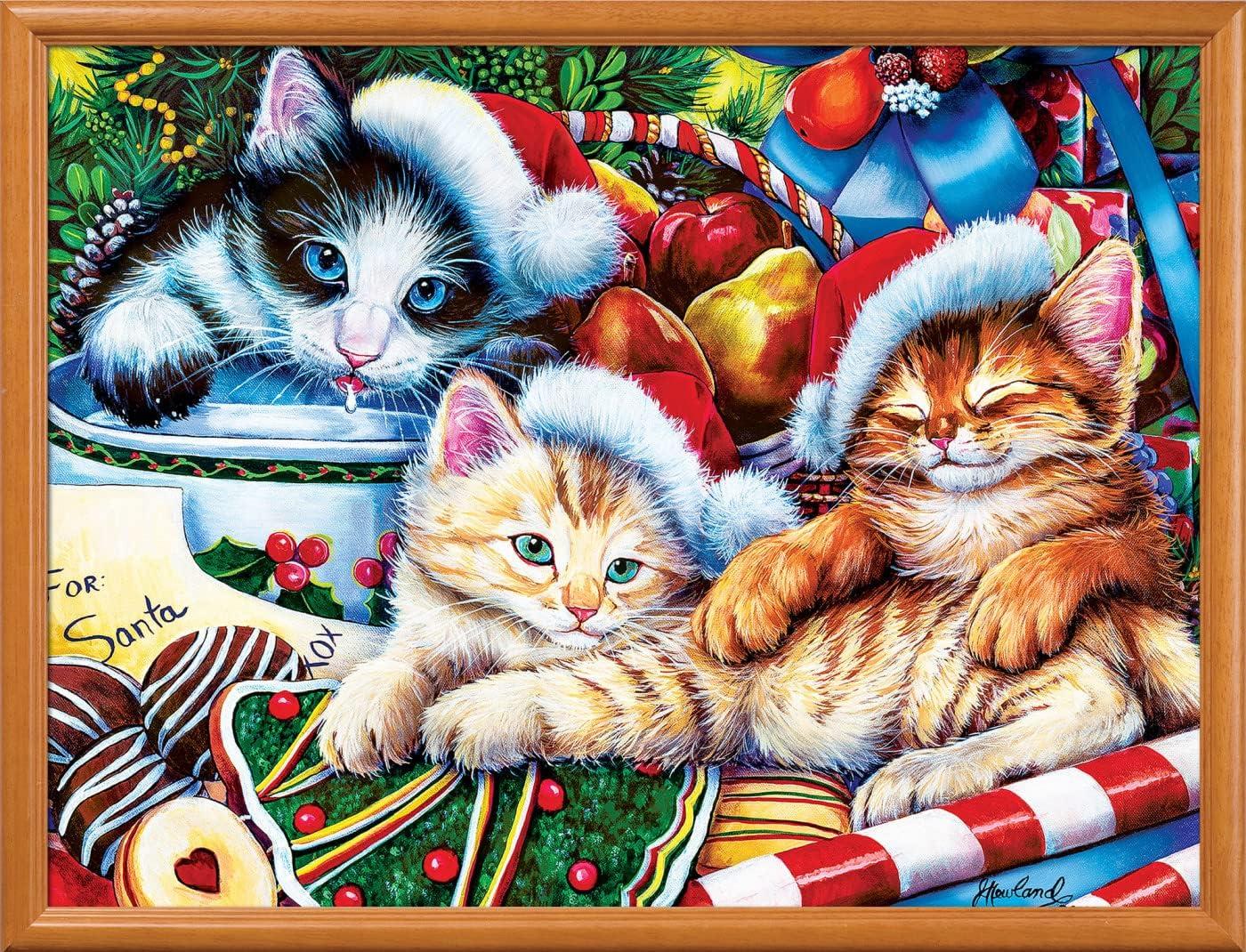 imageMasterPieces 300 Piece EZ Grip Christmas Jigsaw Puzzle Winter Visitors 18x24Holiday Treasures