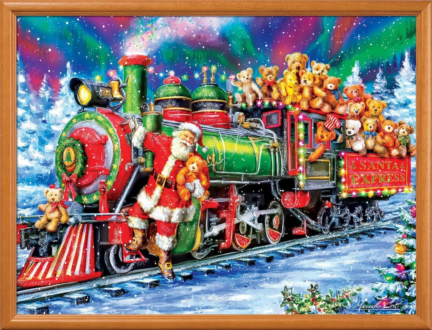 imageMasterPieces 300 Piece EZ Grip Christmas Jigsaw Puzzle Winter Visitors 18x24North Pole Delivery