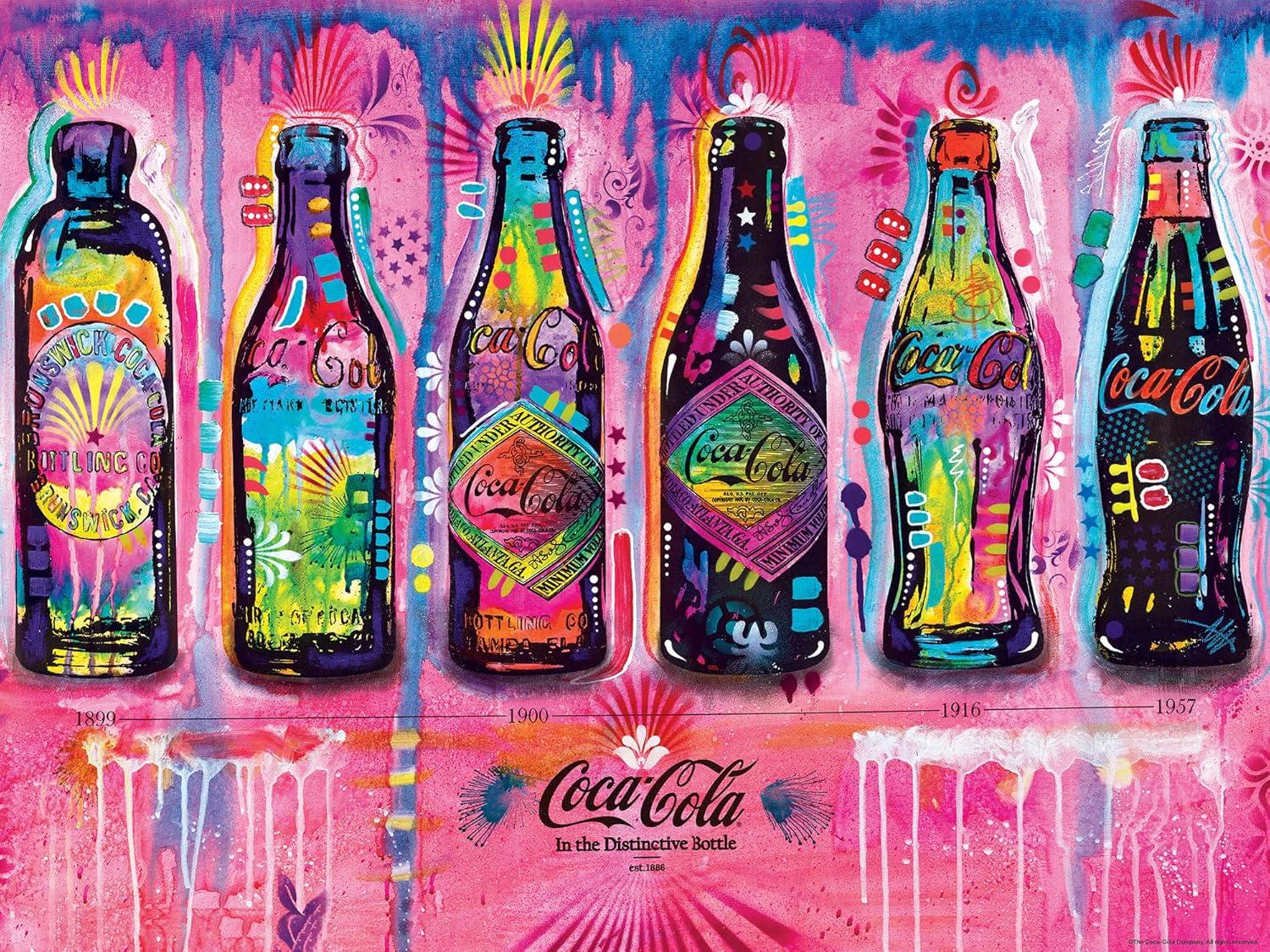 imageMasterPieces 300 Piece EZ Grip Jigsaw Puzzle CocaCola Bottles 18x24Bottles