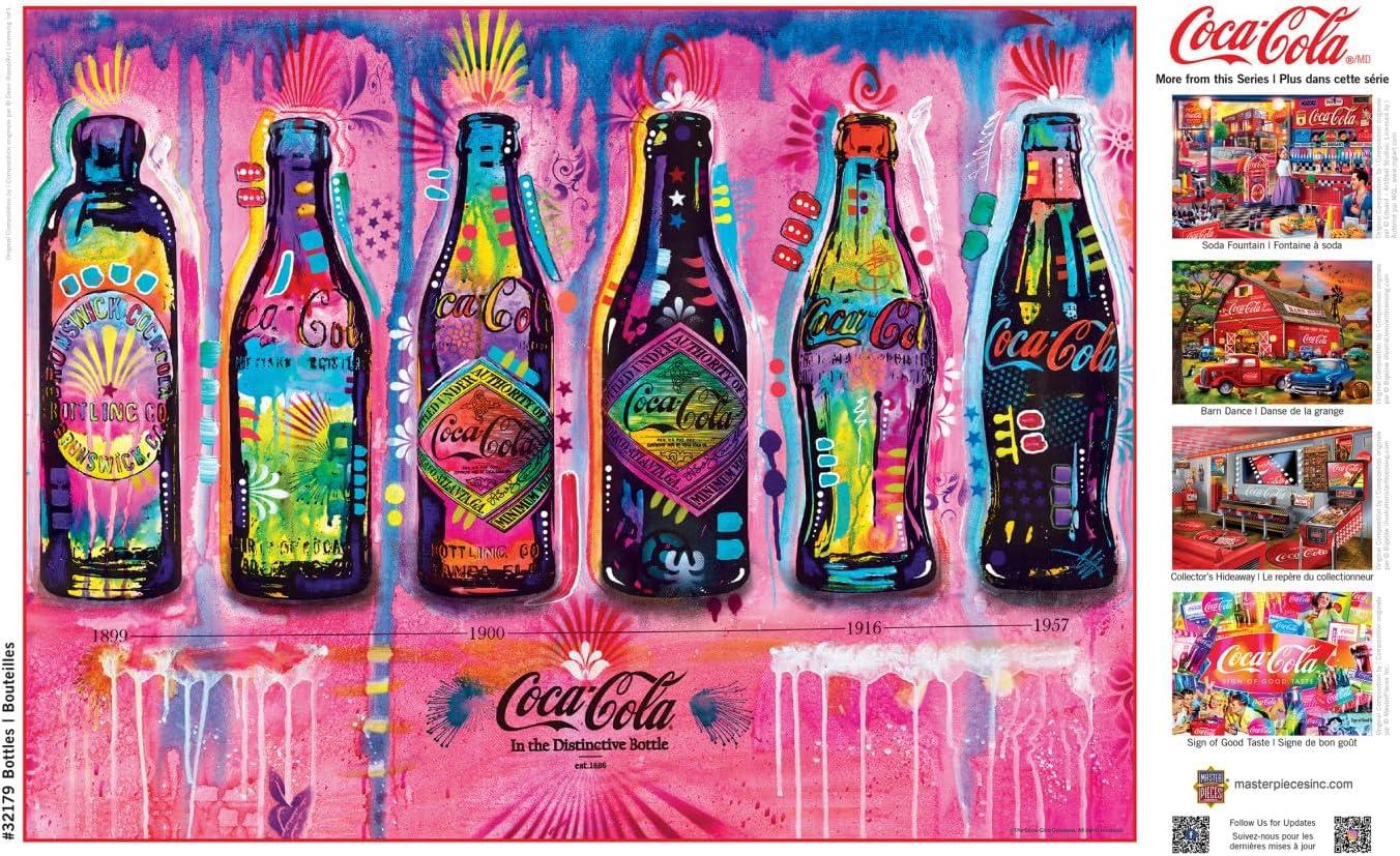 imageMasterPieces 300 Piece EZ Grip Jigsaw Puzzle CocaCola Bottles 18x24Bottles