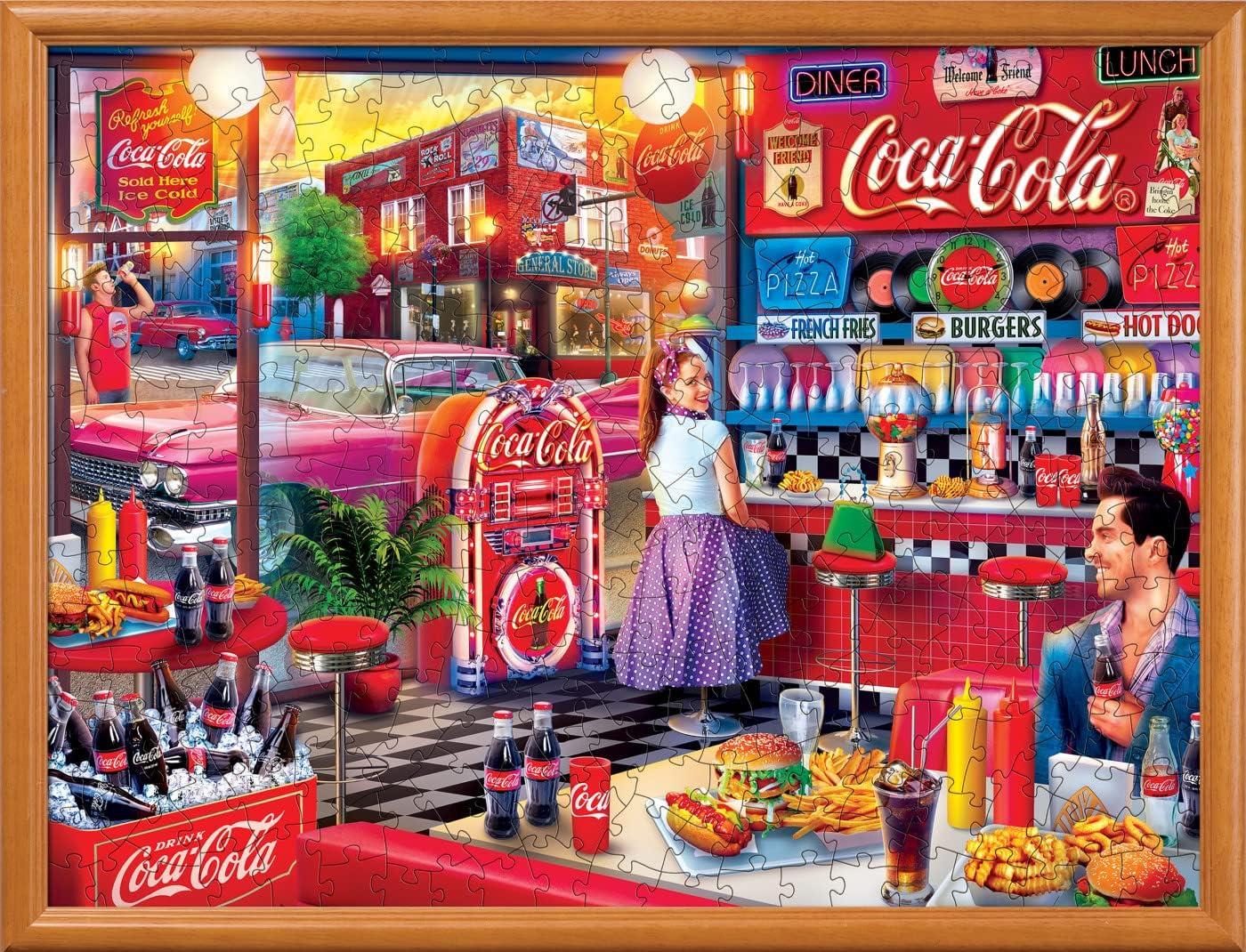 imageMasterPieces 300 Piece EZ Grip Jigsaw Puzzle CocaCola Bottles 18x24Soda Fountain
