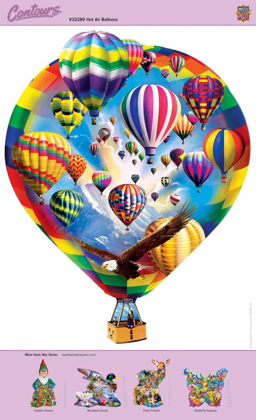 imageMasterPieces 500 Piece Jigsaw Puzzle for Adults Family Or Youth Shaped Reeses 22x22Hot Air Balloons