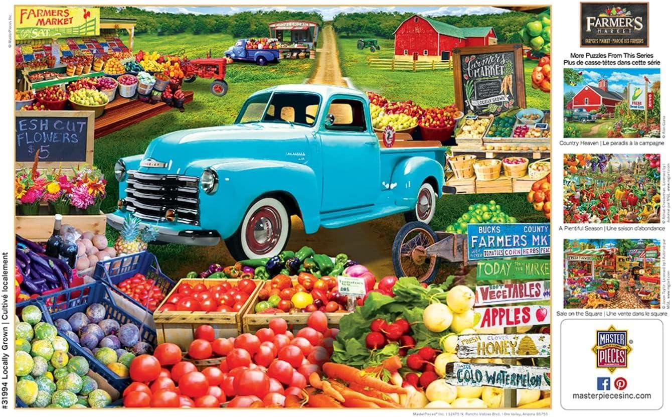 imageMasterPieces 750 Piece Jigsaw Puzzle for Adults and Family Country Heaven 18x24Locally Grown