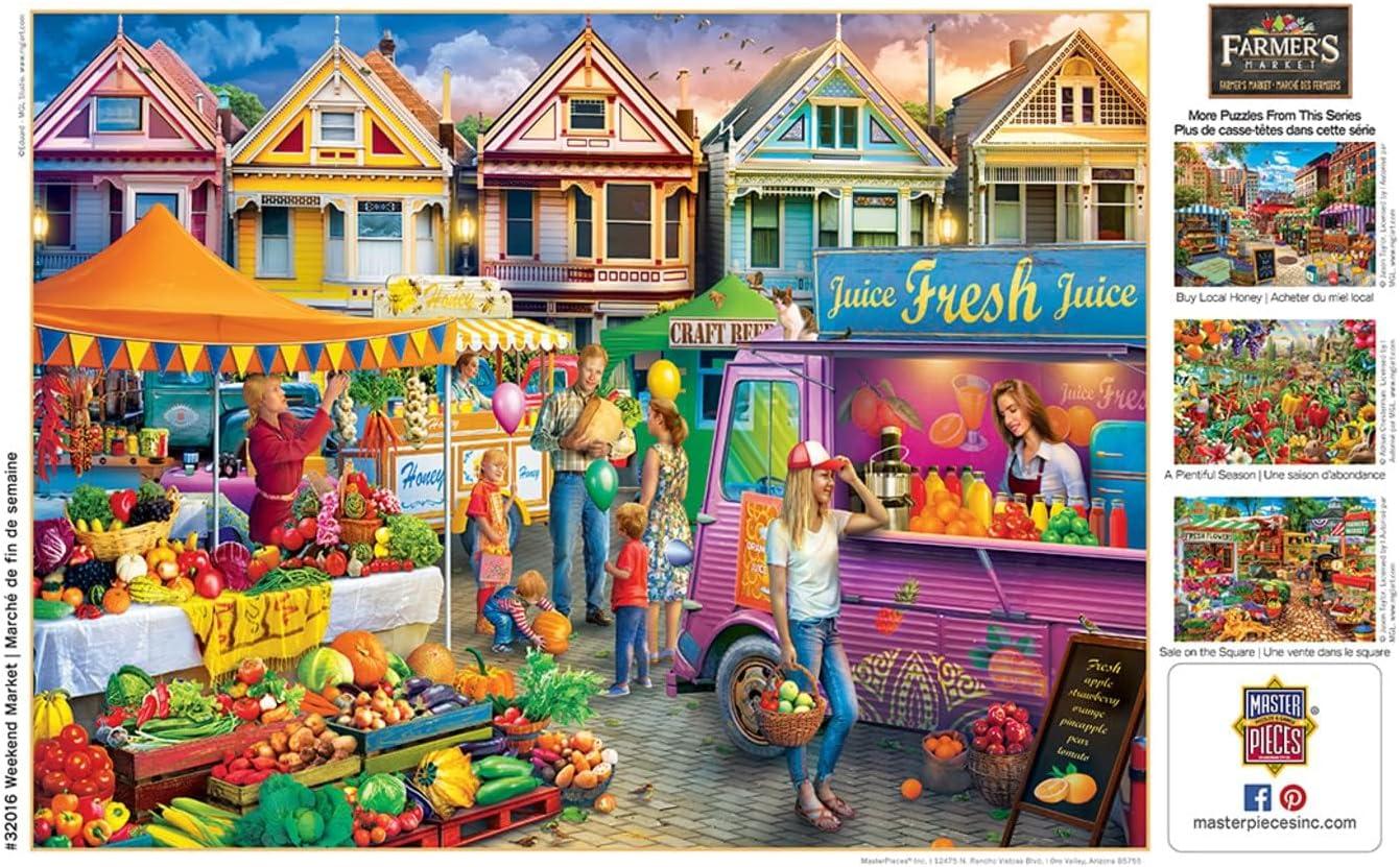 imageMasterPieces 750 Piece Jigsaw Puzzle for Adults and Family Country Heaven 18x24Weekend Market