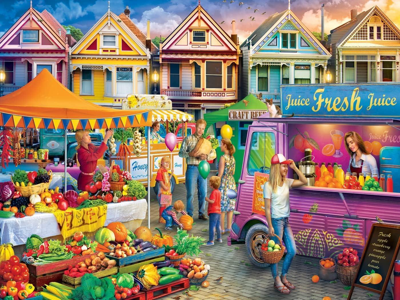 imageMasterPieces 750 Piece Jigsaw Puzzle for Adults and Family Country Heaven 18x24Weekend Market