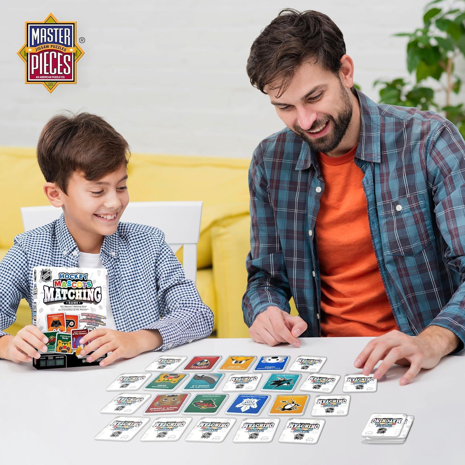 imageMasterPieces Sports NHL Mascots Matching Game for Kids and Family Officially Licensed Memory Game Featuring NHL Teams Educational Hockey Toys for Kids Ages 48 Boys and Girls
